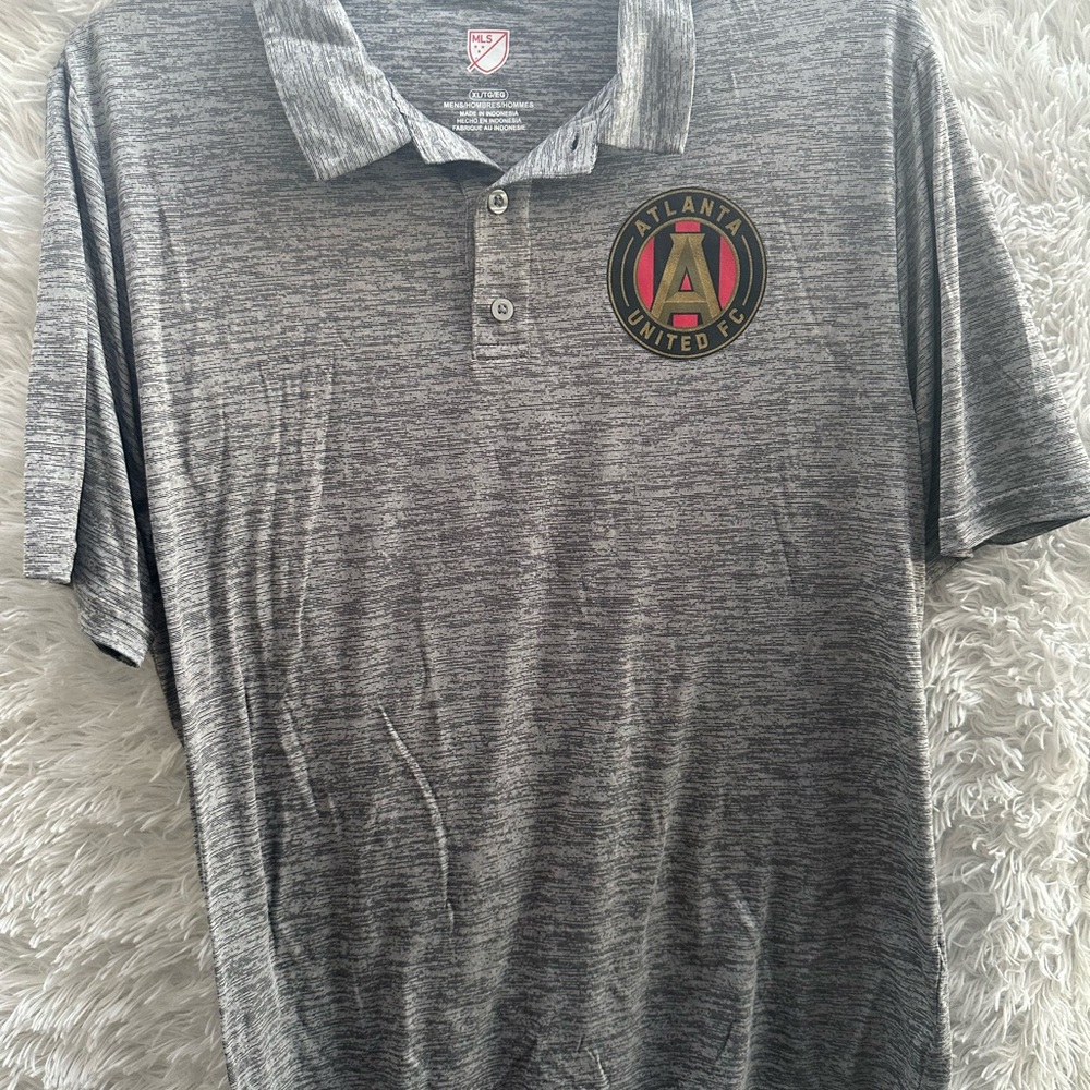 Atlanta United FC Gray Polo Shirt size XL NWOT